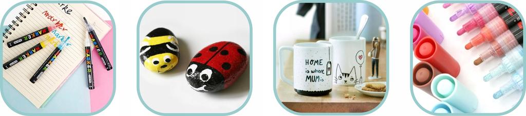 Marker akrylowy 1-2 mm żółty neon 3993 A'6