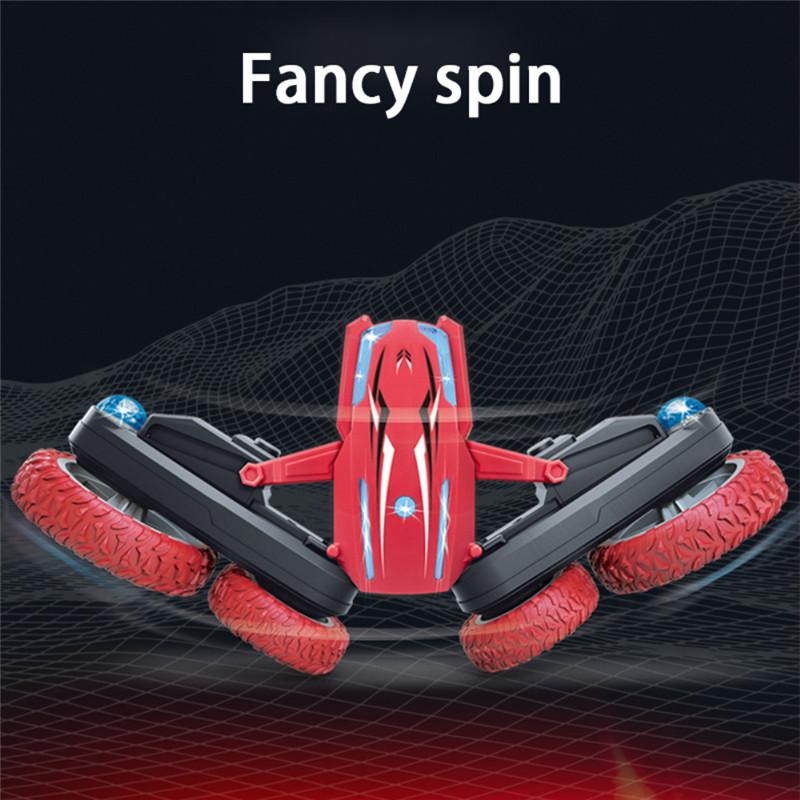 2.4G 4CH Stunt Drift Deformation Buggy Car Twisting Off-Road Vehicle Light Music Drift Dancing Side Driving RC Toy Gift for Kids