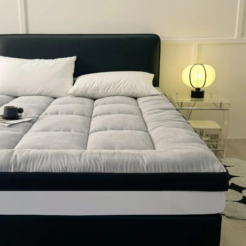 WTEMPO Warm Winter Single Double Student Dormitory Mattress Solid Color Soft Thickened Plush Mattress Home Tatami Double-sided Bed Mattress Quilts