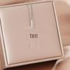 Women's Silver Titanium Steel Necklace with Micro-Inlaid Zircon - Elegant, Durable Clavicle Chain Jewelry