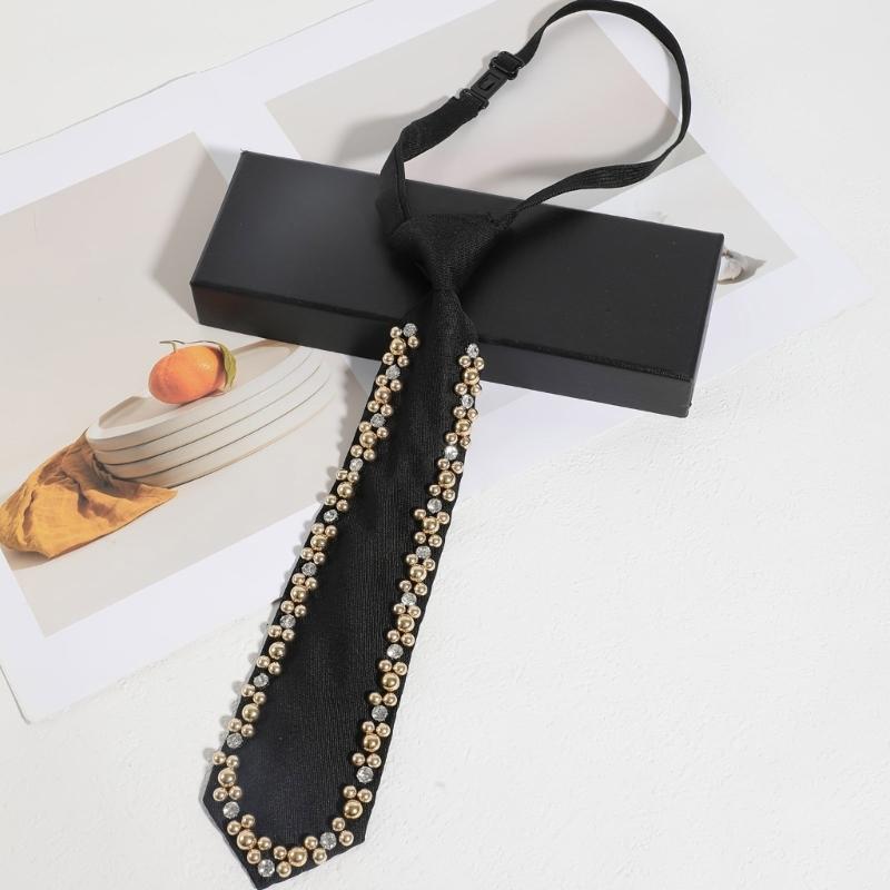 No Tie Necktie For Men And Women Easy Clip Structure With Substantial Polyester Silk Fabric For Office School And Formal Affairs