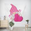 Christmas New Year Gnome Love Pattern Tapestry Living Room Sofa Car Interior Decoration Tapestry