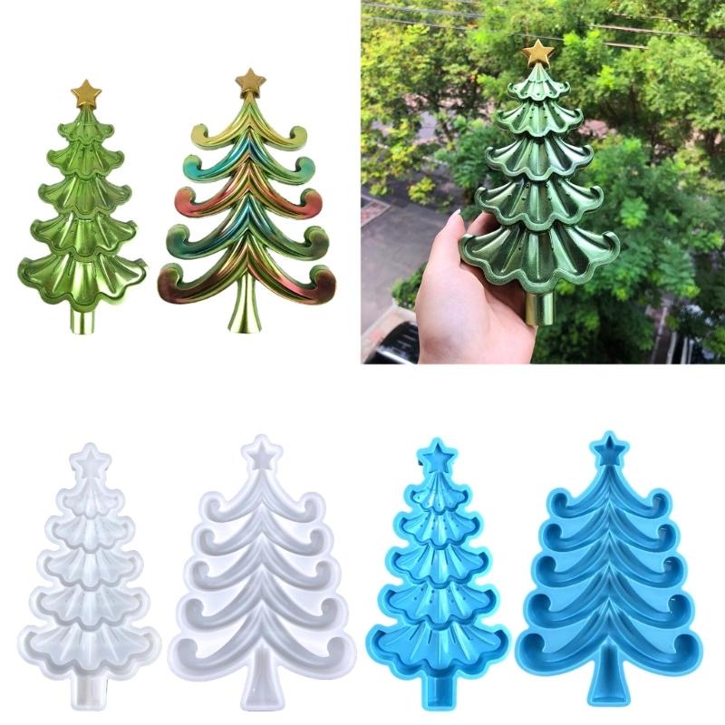 Diy Crystal Drop Glue Aromatherapy Gypsum Abrasive Three-dimensional Christmas Tree Decor Ornament Pendant Silicone Mold