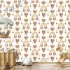 Rainbows and Butterflies Boho Orange Wallpaper for Living Room and Bedroom 50x1000