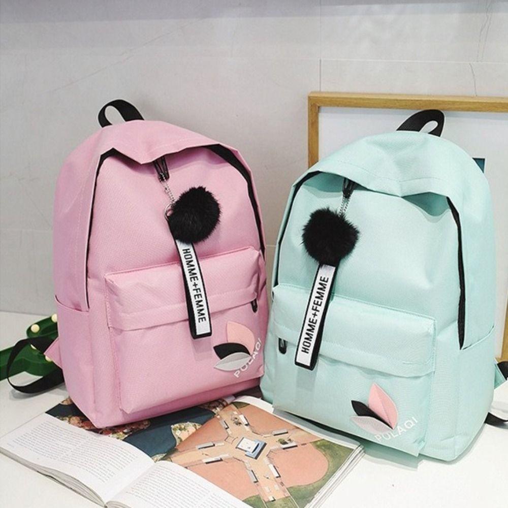 

Портативный рюкзак с принтом листьев, рюкзак на молнии с принтом листьев, повседневный холщовый рюкзак, женский розовый