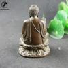 Retro Copper Tathagata Buddha Statue Home Decoration Brass Sculpture Retro Living Room Office Desk Ornament Miniatures Figurines