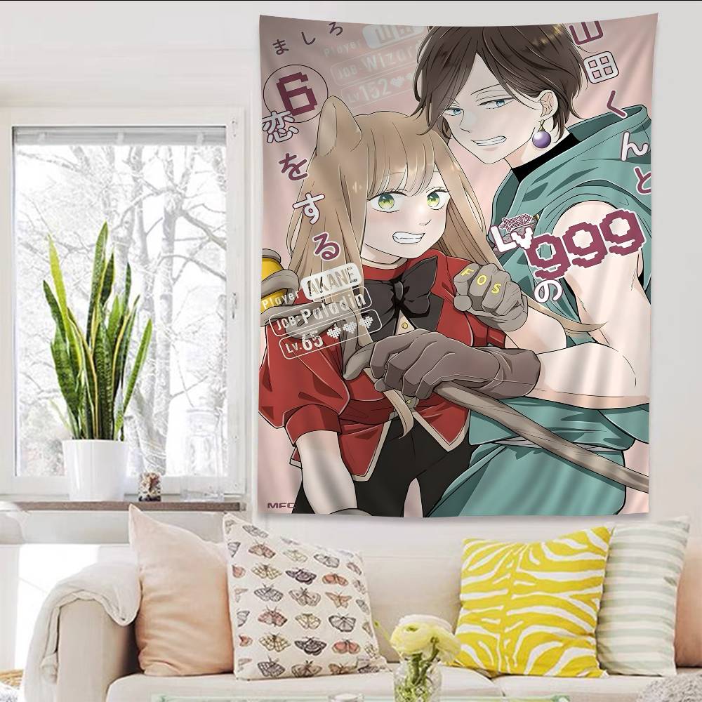Anime My Love Story With Yamadakun At Lv999 Anime Anime Tapestry Hanging Tarot Hippie Wall Rugs Dorm Home Decor