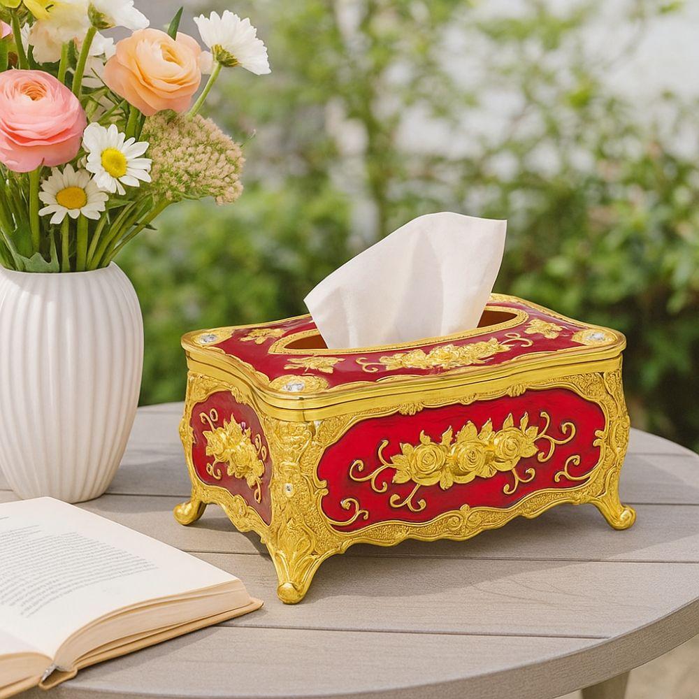 European Style Tissue Box Holder Light Luxury Tissue Dispenser Napkin Holder  Restaurants