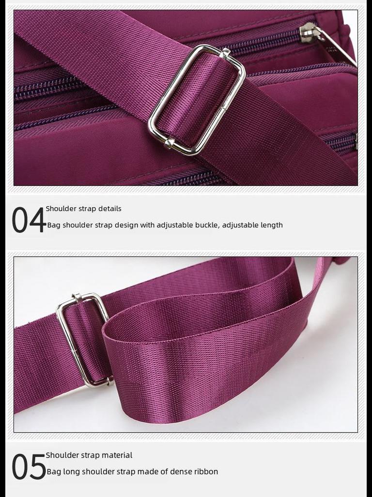 Women's Waterproof Nylon Messenger & Backpack Canvas Shoulder Bag