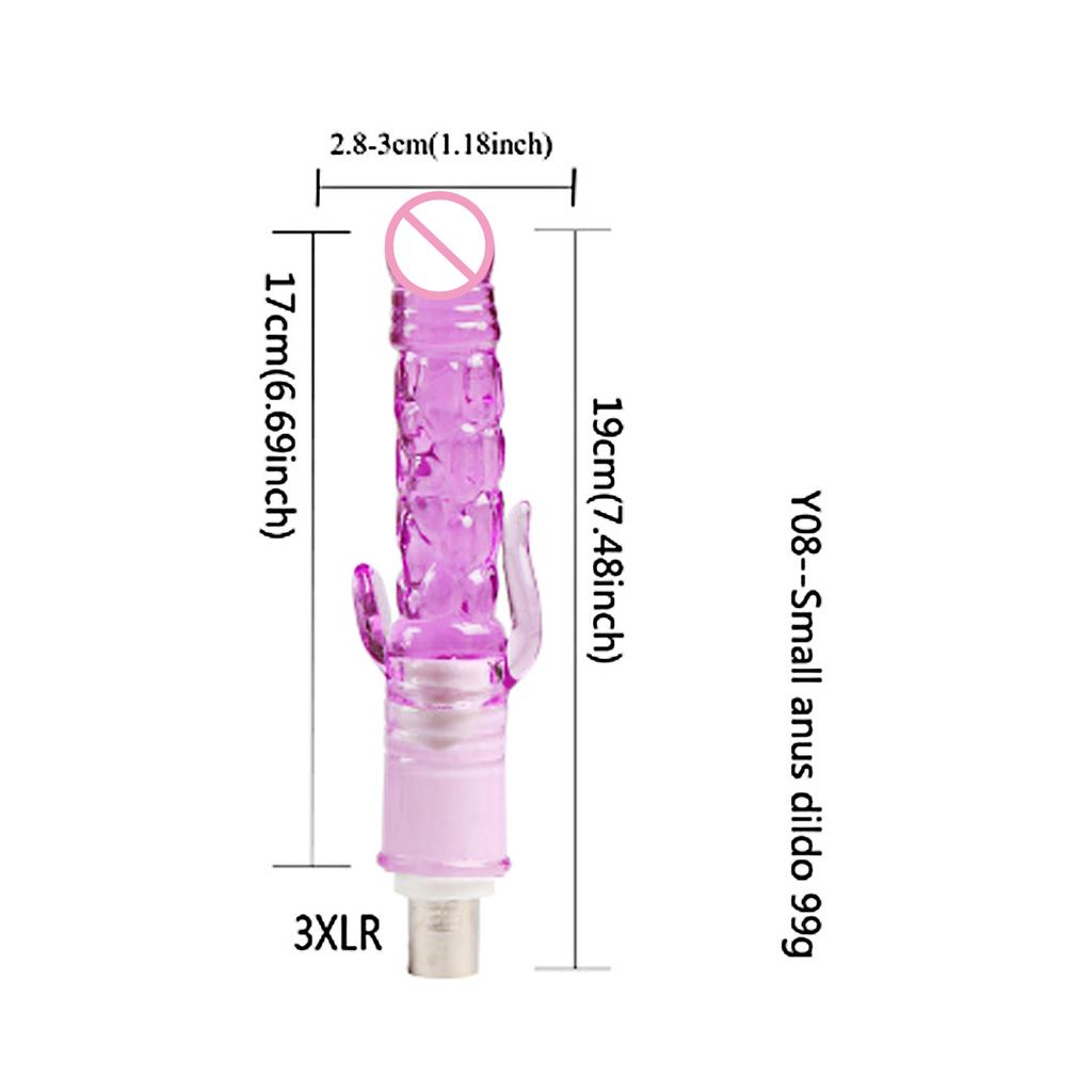 DTSUDU Crystal dildo Sex Machine 3XRL Attachments Anal Dildo Suction Cup Extension-Tube 3XLR Accessories Auxiliary Sex Toys