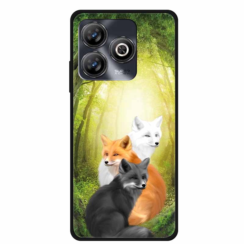

For ZTE Blade A75 4G Case Z2359 Fashion Painted Soft TPU Silicone for ZTE Blade A75 4G Black Back Cover For Z2359 4G Phone Cover ZTE Z2359