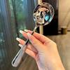 Stainless Steel Round Spoon Net Red Golden Dinner Long Handle Stirring Dessert Spoons For Kitchen Accessories Gadgets
