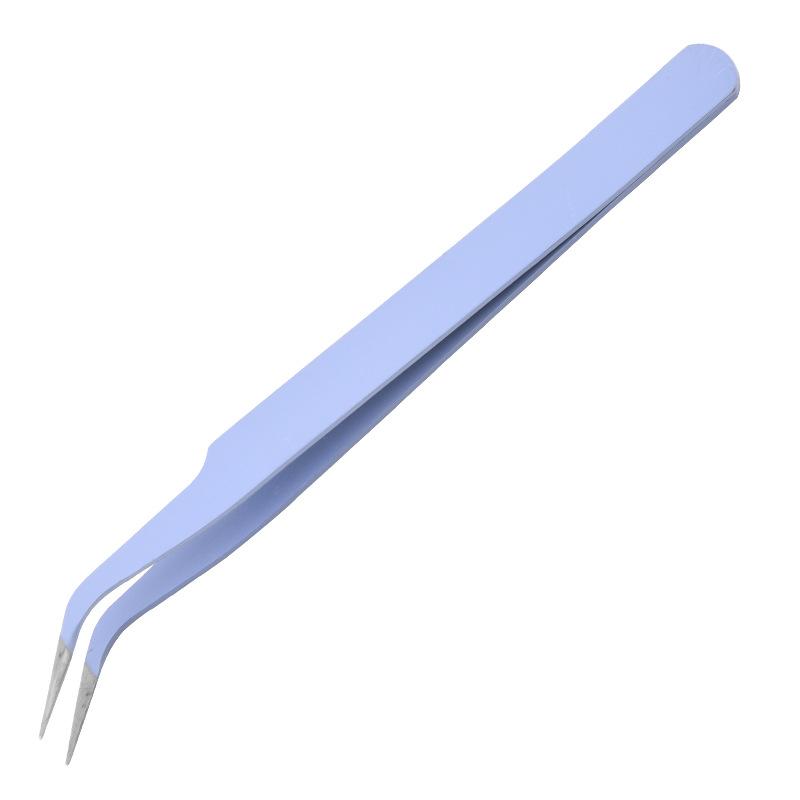 Wholesale High Quality Hot Sale Custom Stainless Steel Eyelash Aid Makeup  Eyelash Extension Tweezer Professional Beauty Tweezer