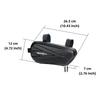 2Pcs Motorcycle Side Saddle Bags Tool Storage Bag Hard Shell Waterproof Tail Bag