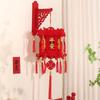 Flocking Spring Festival Lantern Pendant Traditional Fu Character Lantern  New Year Gift