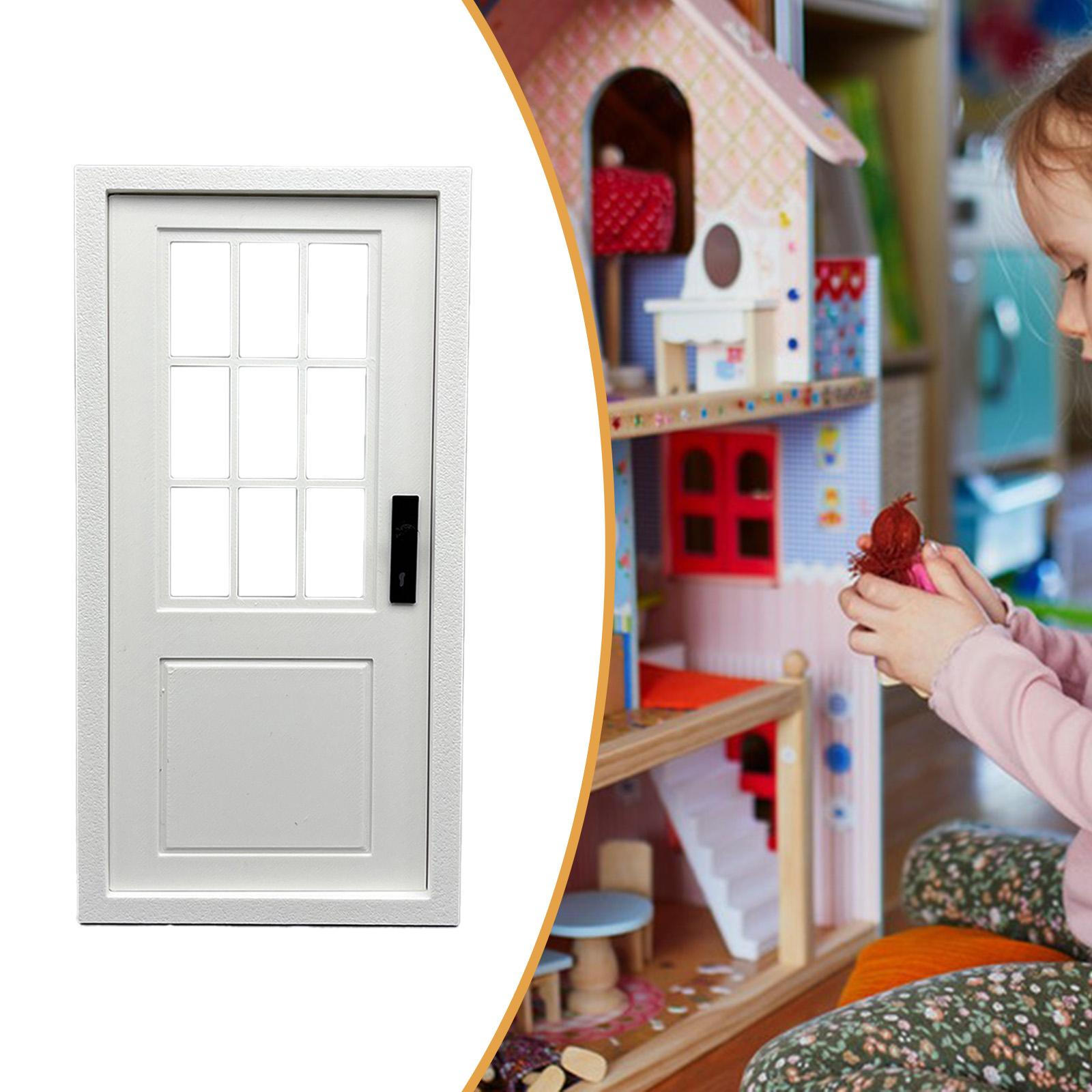 

Dollhouse Door Decorative Model Mini Miniature Furniture for Living Room Party Style A