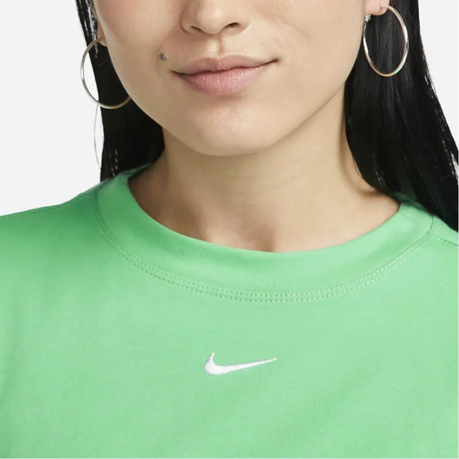 New Nike Sportswear Essentials Series Set in Sleeve T Shirt Women's Green DX7911-363