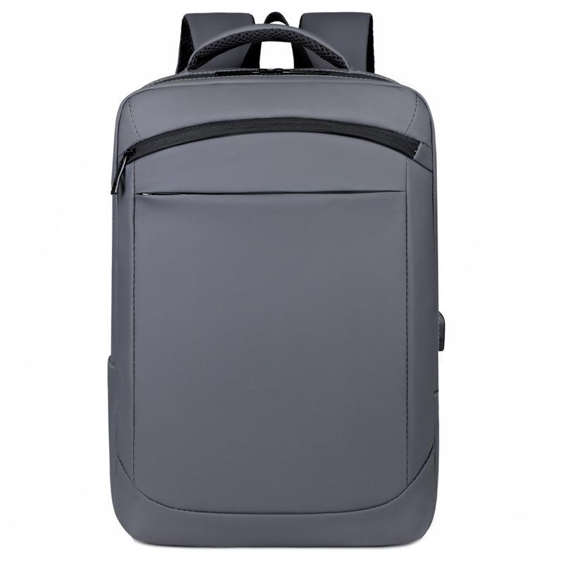 Business Backpack Versatile Men's Water-resistant Computer Backpack Men's Leather Film Large Capacity Student Schoolbag