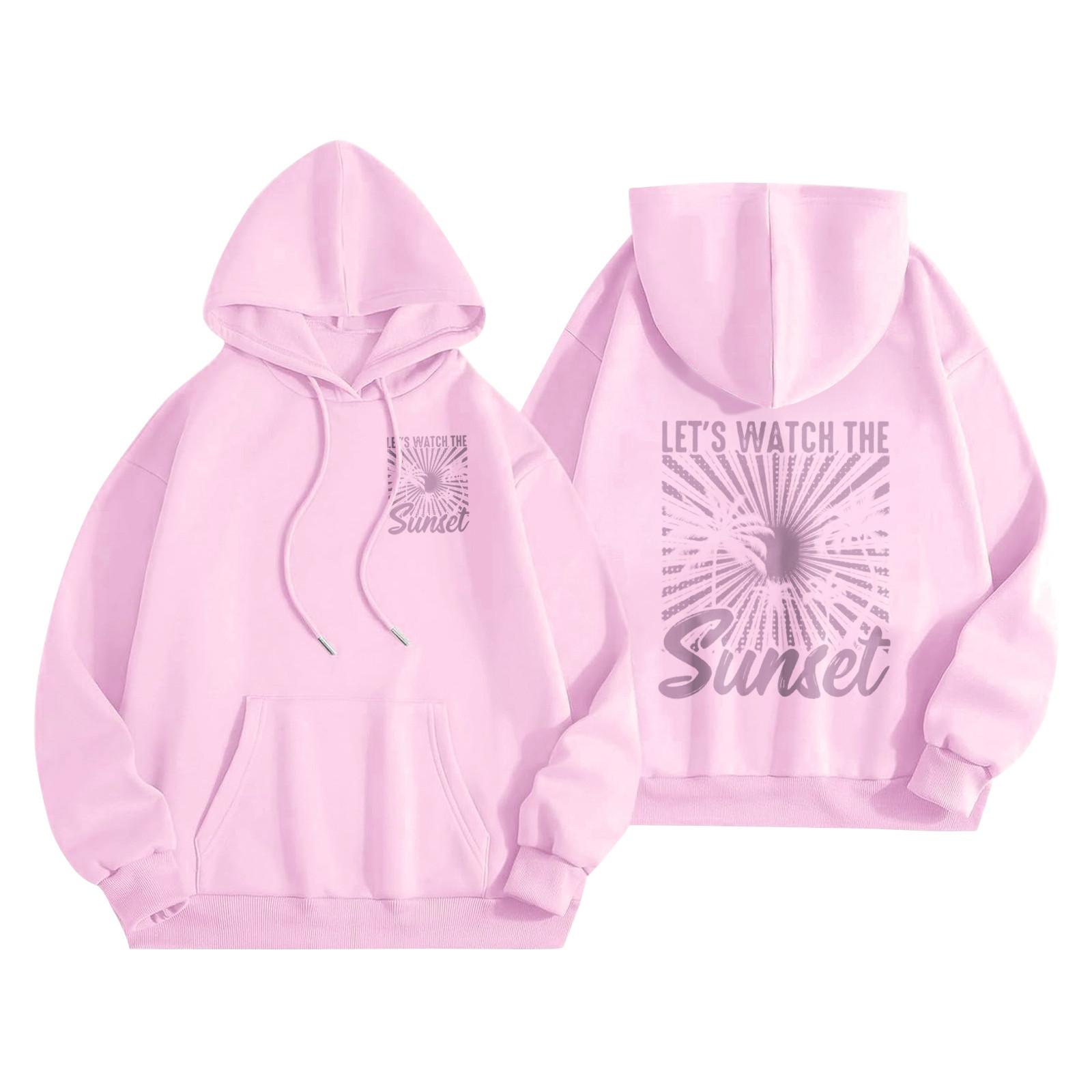 Толстовки для девочек-подростков с длинным рукавом и принтом букв — фото 6