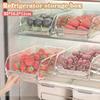 2/3/4pcs Clear Fridge Organizer – Open-Drawer Snack Storage Box, Multifunctional Container for Home Use