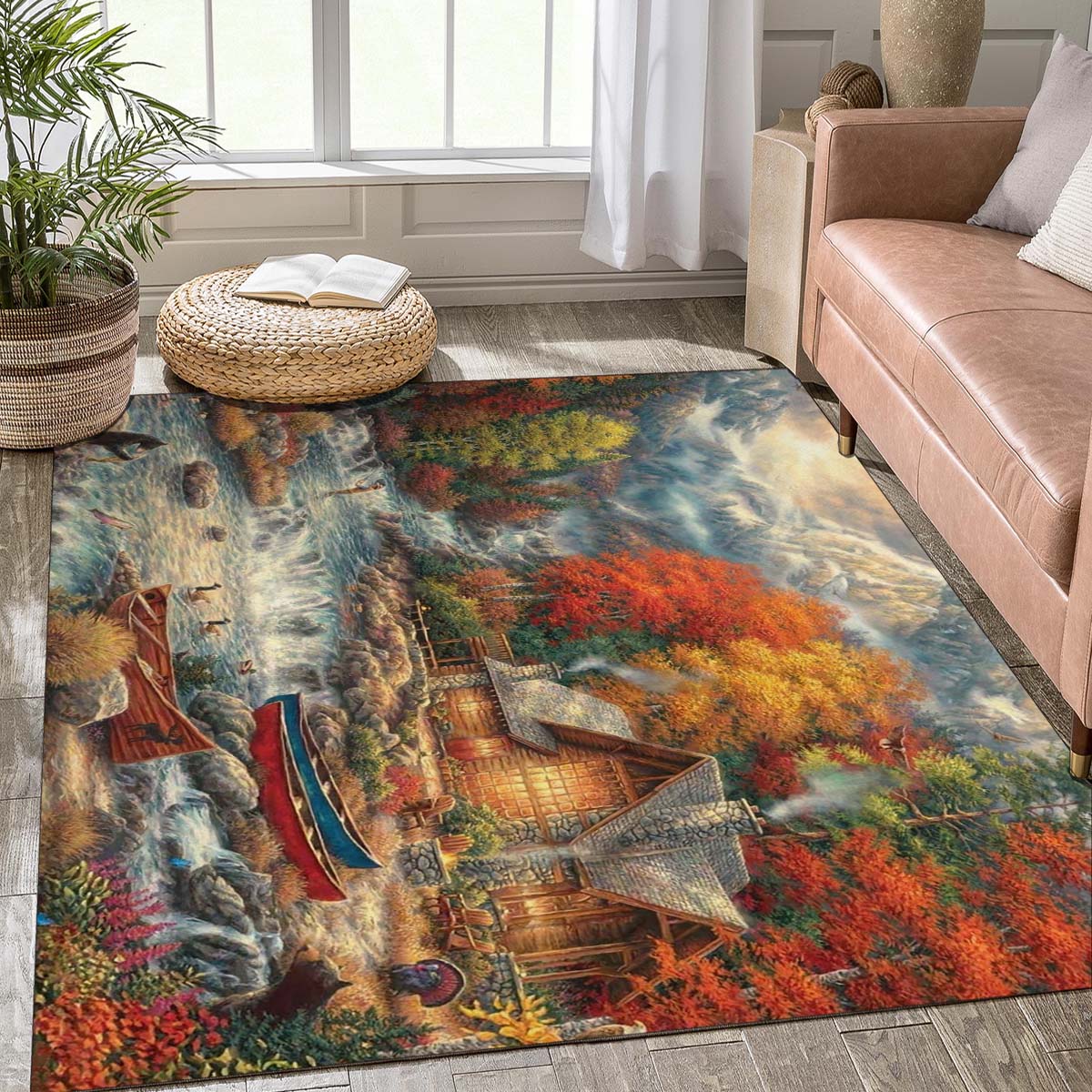 Beach Cats Vacation Pattern Carpet, Summer Floor Mat 40x60cm( 15x23in )