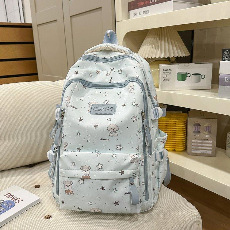 Schoolbagins high-value backpack female cute cartoon middle and high school student schoolbag large capacity small fresh backpack
