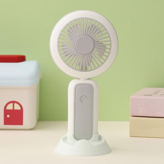 Foldable Handheld Fan with Night Light USB Rechargeable Mini Fan for Desk Dorm Portable Quiet Fan for Students Office