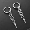 Gothic Y2K Punk Peak Rivet Pendant Earrings Men and Women Viking Jewelry  Street Dark Party Gift Accessories