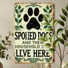 Vintage Metal Tin Sign 20x30cm Funny Dog Wall Decor Aluminum Plaque for Garden Yard Dog Lovers