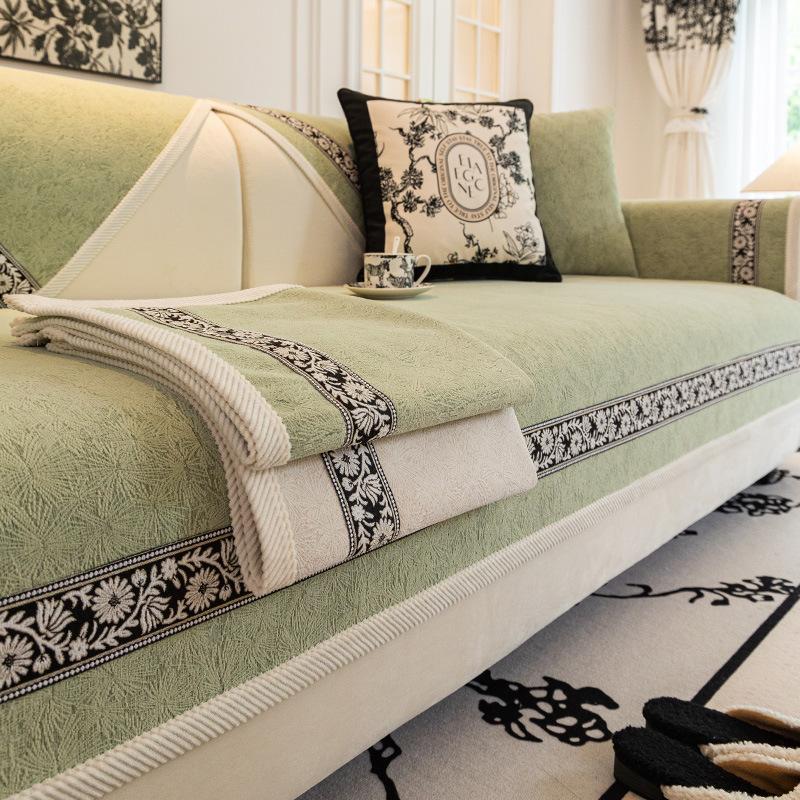 Chenier Sofa Cushion Is Universal In All Seasons, Light Luxury Modern All-Inclusive Non-Slip  New Sofa Cover Cover Towel