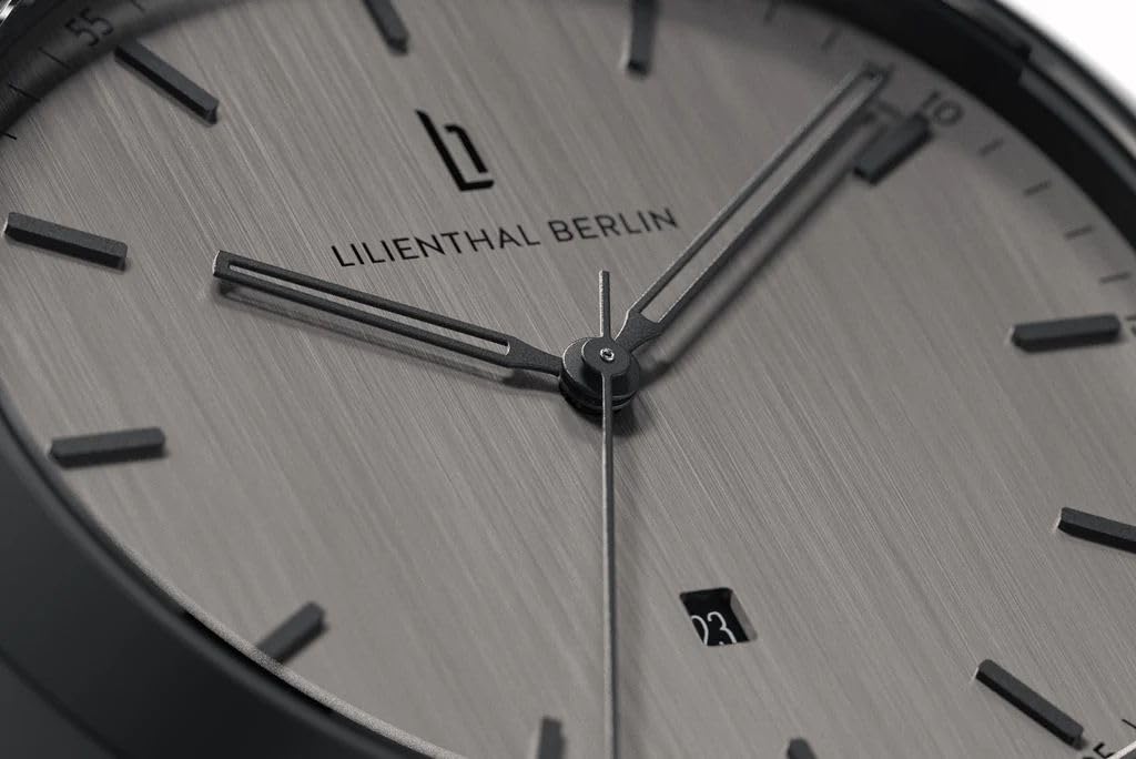 Lilianthal Berlin Made in Gray Zegarek Męski, Data, Niemcy, H01-010-B040C,