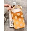 Korean Xingyu orange electroplated bottom full screen ins wind beige polka dot suitable for Apple 17 mobile phone case iPhone16/15