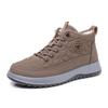 New Snow Boots with Fleece and Thickened Warmth, High-top Lace-up Men's Shoes, Casual and Sporty Devotion