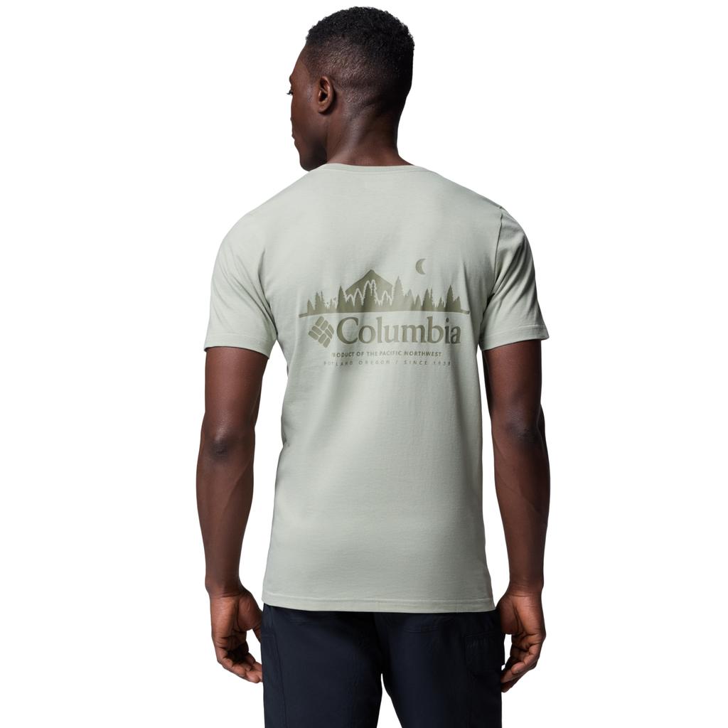 Columbia T-shirt Rapid Ridge Back Graphic Tee II, vert pour homme