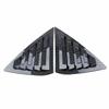 For Nissan Sentra Sedan 2013- Car Rear Louver Window Side Shutter Cover Trim Sticker Vent Scoop ABS Carbon Fiber Black Auto