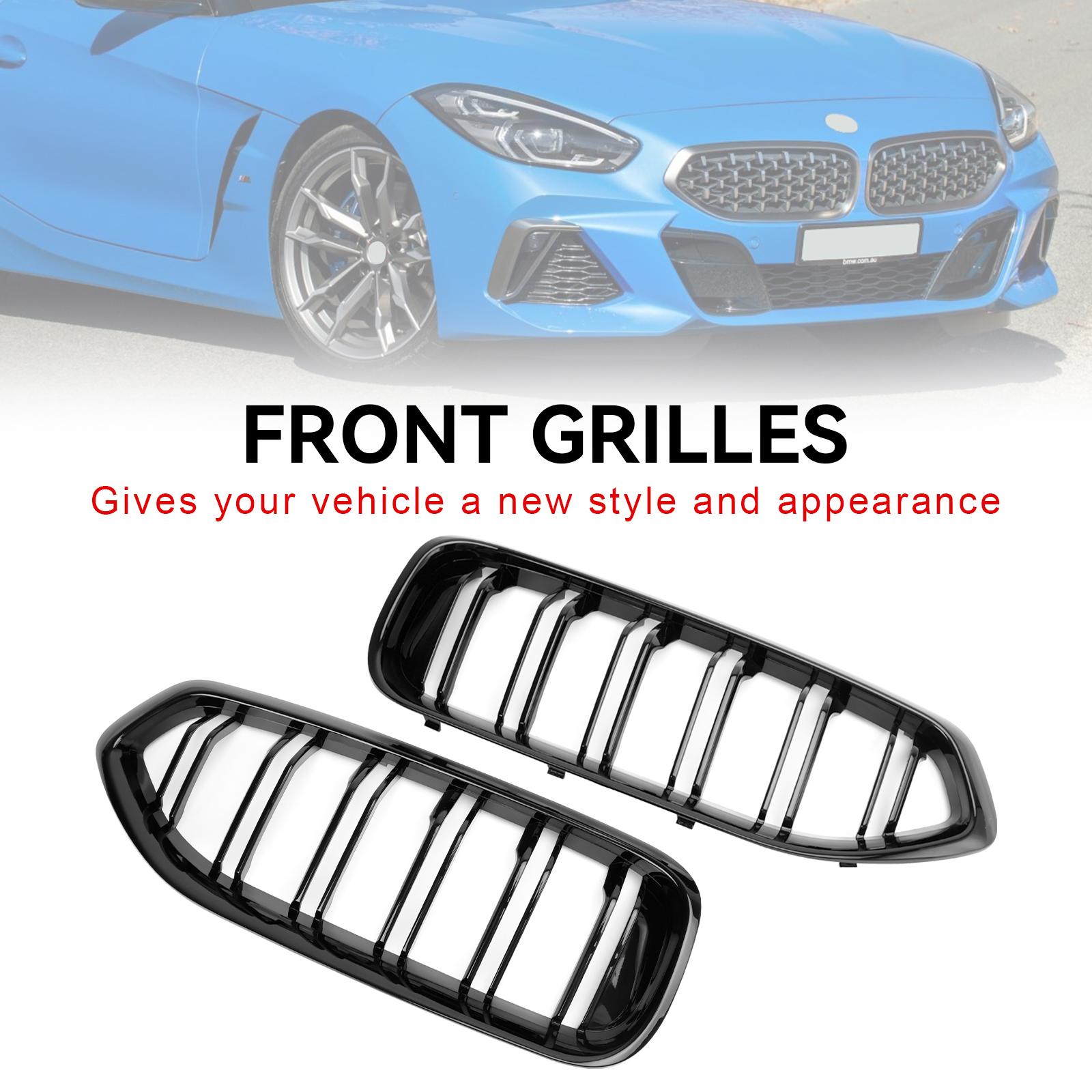 

Gloss Black Front Kidney Grill Grille Fit BMW G29 Z4 20I 30I M40I 2019-2024