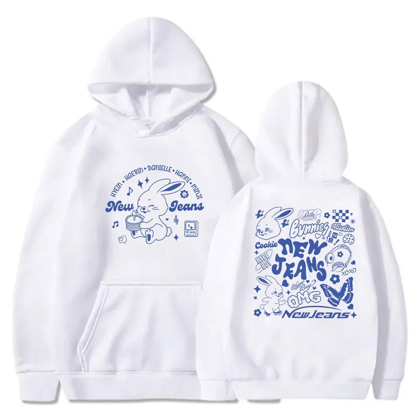 

Женская повседневная модная толстовка с капюшоном и длинным рукавом с круглым вырезом и принтом L белый