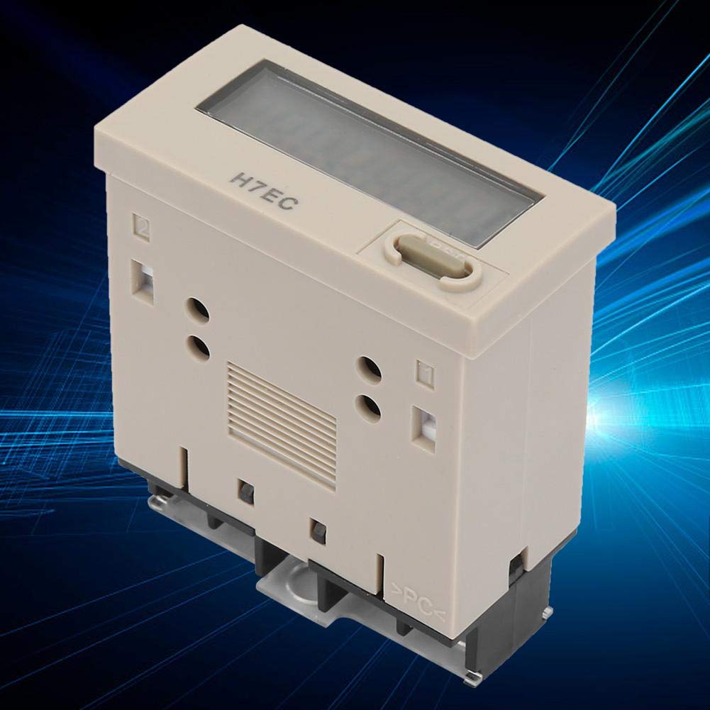 DC 3-36V H7EC-NV LED Digital Counter Meter, 8-Digit LCD Display, 0-99999999 Count Range with Holder, Digital Electric Counter Totalizer