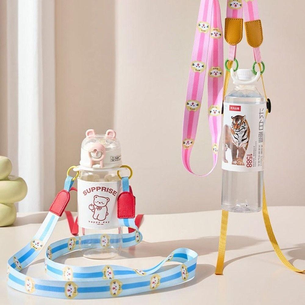 Crossbody Bottle Strap Water Bottle Carrier Strap Cartoon Bottle Shoulder Strap