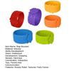 6Pcs Sensory Slap Bracelet Fidget Silicone Textured Bracelet Toy Anxiety Relief Focus Aid Decompression Toy Stocking