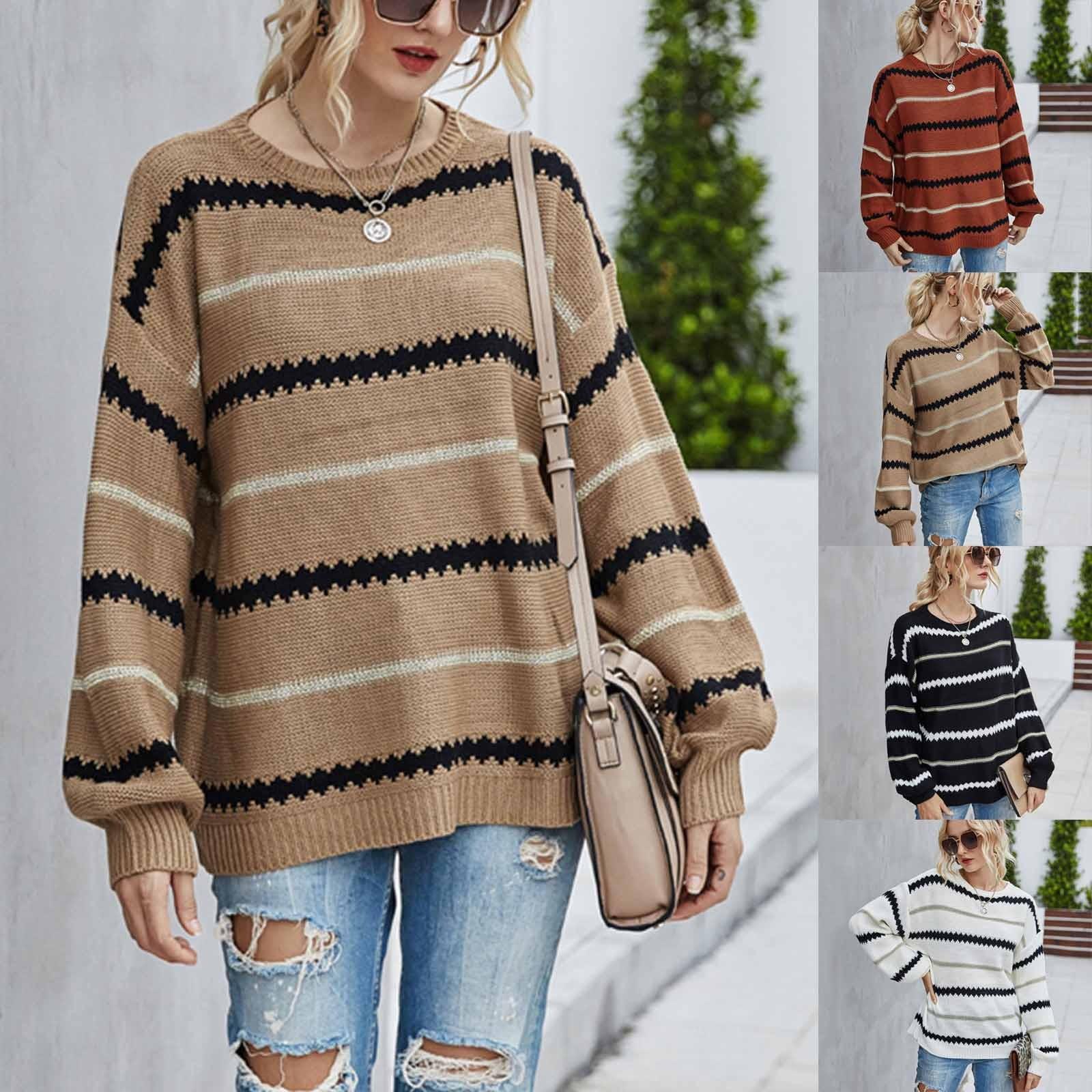 

Модный женский свитер, свободный индивидуальный пуловер, зимний свитер