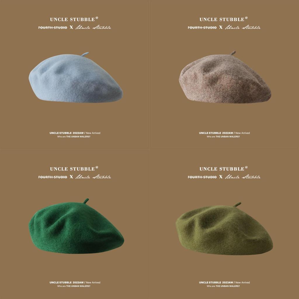 Wool Beret Hat For Women Winter Artistic Cotton Breathable Sunshade Stylish Summer