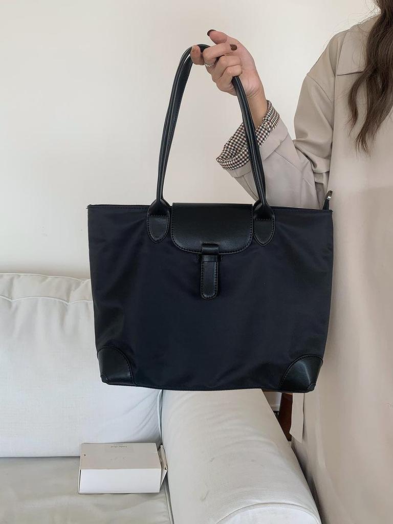 2025 Large Capacity Women's Nylon Shoulder Tote - Versatile Commuting and Student Bag