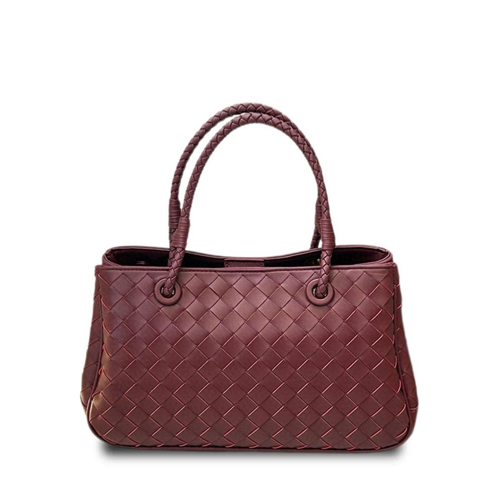 Cross-border New Cowhide Woven Basket Bag Retro Premium Portable Vegetable Basket Bag Large Capacity Shoulder Messenger Women's Bag