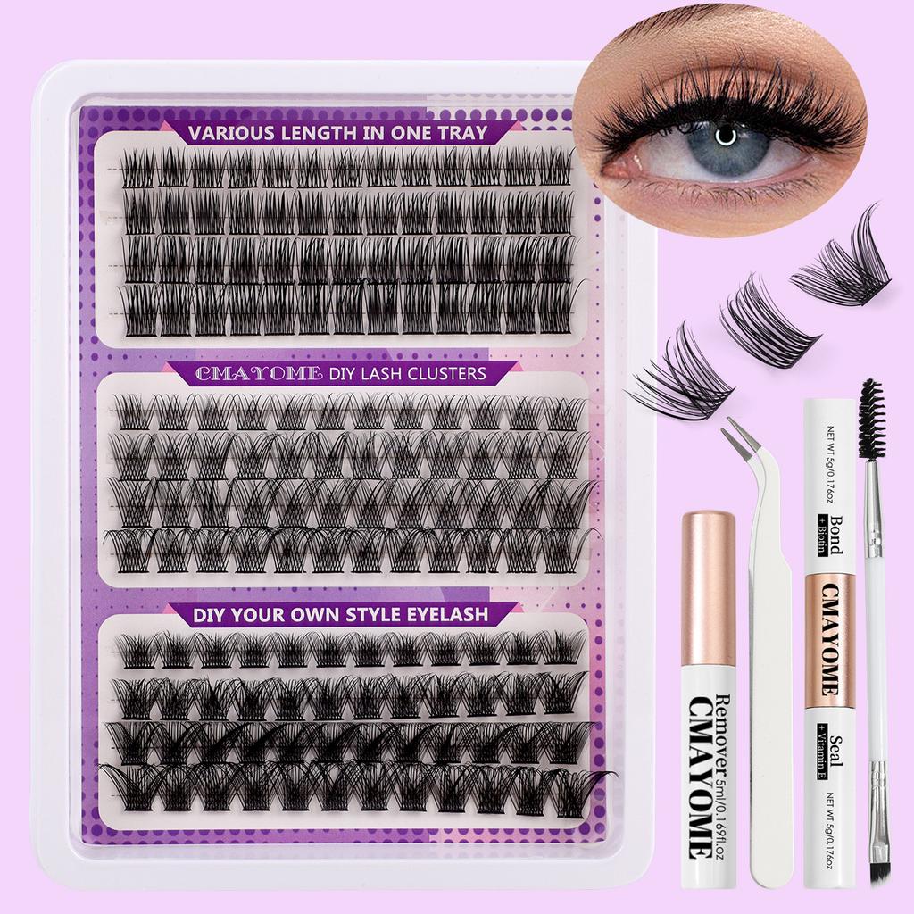 Diy False Eyelashes, 148 Tufts Of Extended Hair, Three Mixed Thick Eyelashes