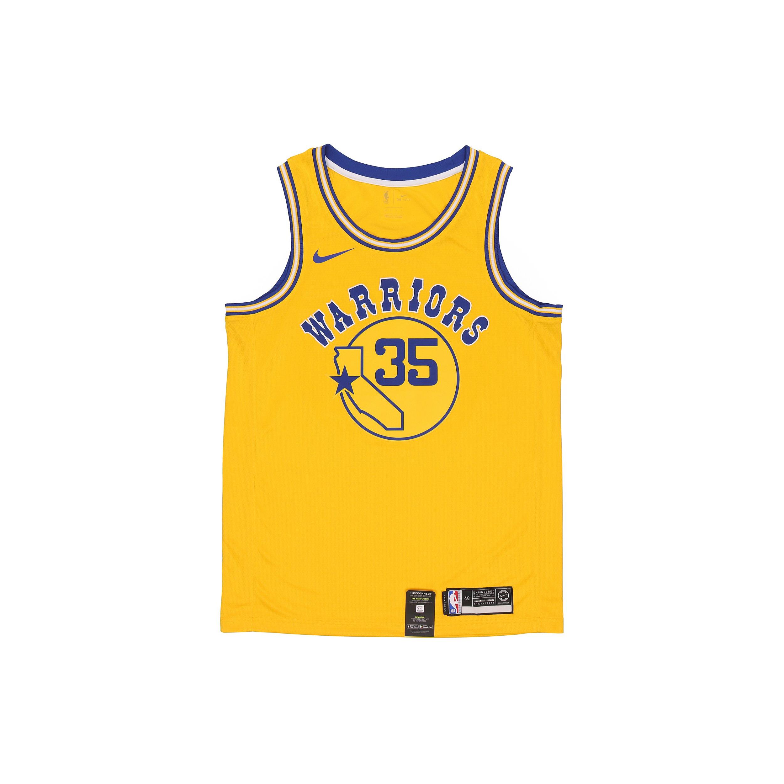 Nike Nba Golden State Warriors  - Durant Gold Hardwood Classics   jersey AJ3878-729 M