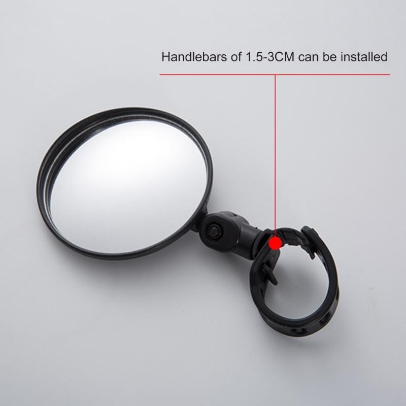 Universals Bike Mirror Adjustable Handlebar Rearview Mirror Handlebar Mount Mirror for Electric Bike Road Bicycles