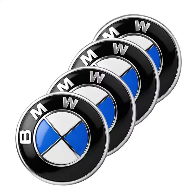 4Pcs 56MM Car Wheel Hub Cap Center Sticker Emblem Auto Badge Decal Accessories For BMW G30 F02 E46 G28 F10 F30 E60 E90 E93 G20 CUQ1 