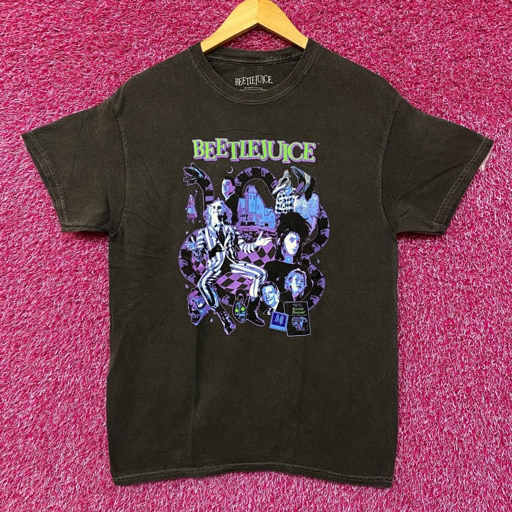 Beetlejuice Collage Illustration Graphic Design 100% Cotton T-shirt Mens Tees Top