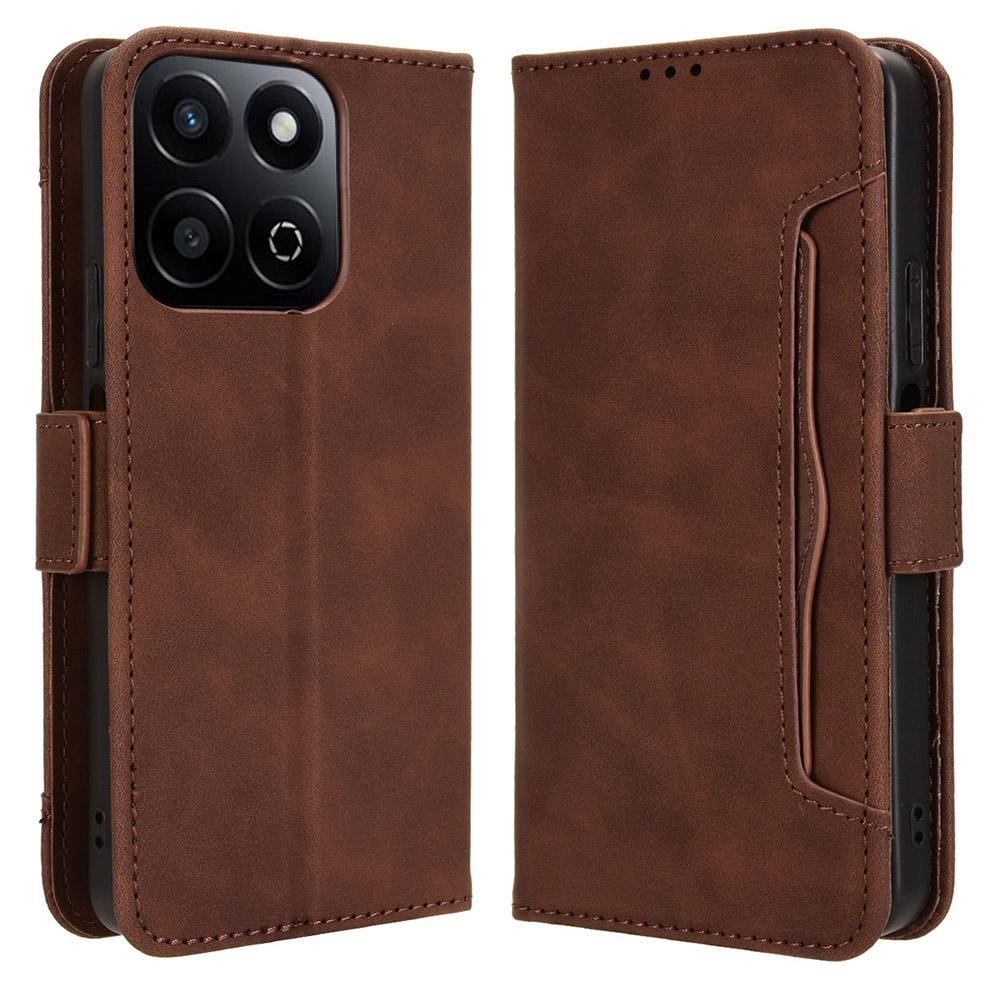 For Honor X7c 4G/200 Smart 5G/Play 60 Plus 5G/Play 9T Stand Case Multiple Card Slots Leather Wallet Phone Cover